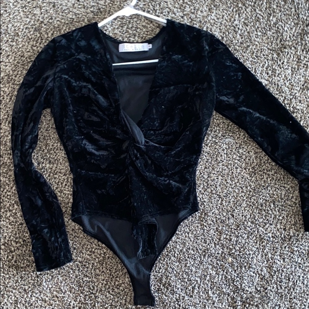 Velvet body suit